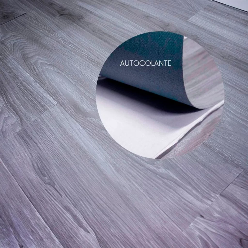 Piso vinílico autocolante Oliveira M6223 acetinado