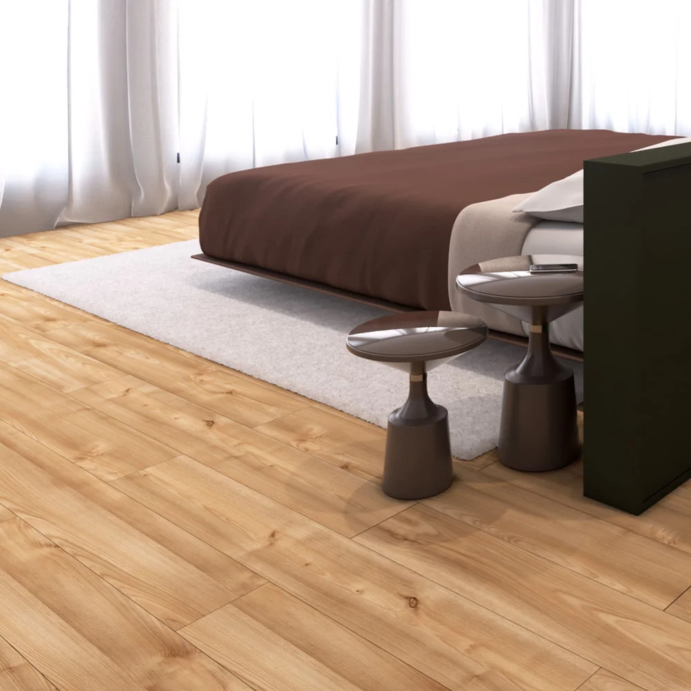 Piso laminado em quarto