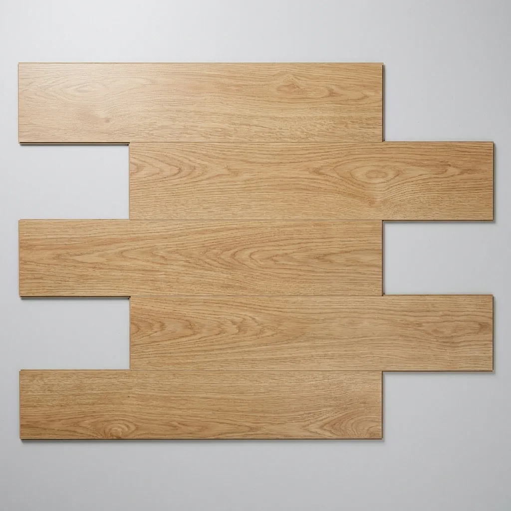 Piso laminado Eucafloor amadeirado instalado em sala