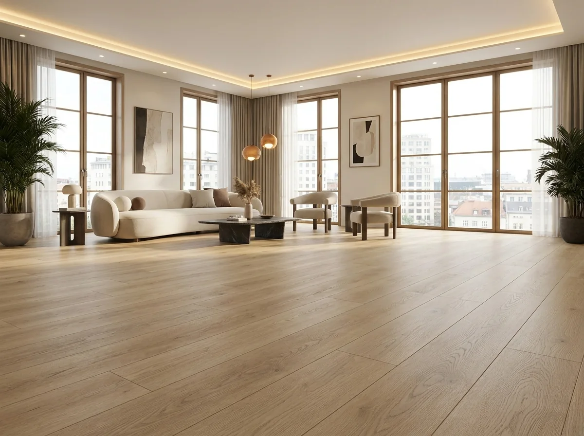 Piso vinílico Tarkett amadeirado instalado
